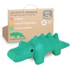 Image de Little Big Friends Tiny Friends Peluche hochet Crocodile Achille pour bébé | Jouet d’éveil Doux, Portable et Facile à Nettoyer | Idéal pour câliner et décorer la Chambre | Achille Le Crocodile