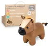 Image de Little Big Friends Les Tiny Friends | Hochet Bébé 0-6 Mois | Animal Tout Doux & Facile à Nettoyer | Jouet Éveil Léger pour Développement Sensoriel | Cadeau Naissance Original | Charles Le Cheval