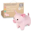 Image de Little Big Friends Les Tiny Friends | Hochet Bébé Dès la Naissance en Forme d’Animal Mignon | Jouet d’Éveil Léger et Facile à Attraper | Facile à Nettoyer | Idée Cadeau Bébé Originale | Léon le Cochon