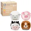 Image de Little Big Friends Les balles Doudous | Set de 4 balles sensorielles pour bébé avec grelots | Motricité Fine, Textures Douces, faciles à saisir | Ferme