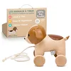 Image de Les Animaux à Tirer Little Big Friends | Jouet à Tirer pour Bébé | Jouet Traditionnel | Facile à Nettoyer | Sûr pour bébé | Adrien Le Chien