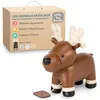 Image de Little Big Friends Jouet Musical bébé | Peluche Musicale à Ficelle à Tirer | Jouet d’éveil Doux et Lavable dès la Naissance | Cadeau Naissance ou Cadeau de Noël bébé | Bruce l’Élan