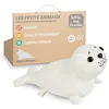 Image de Little Big Friends Les Tiny Friends | Hochet Bébé Tout Doux Dès la Naissance |Jouet Éveil Léger et Nomade à Emporter Partout |Facile à Nettoyer |Idée Cadeau Originale Naissance Mixte |Elliot le Phoque