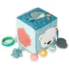 Image de Little Big Friends Cube d’activités en Tissu pour bébé | Cube sensoriel Montessori Tout Doux | Développement Moteur et cognitif | Océan