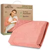 Image de BabyToLove Serviette Papillon bébé en Fibres de Bambou Ultra Doux | Cape de Bain absorbante idéale pour la Naissance, liste ou Coffret Cadeau bébé Fille | Pink Forest