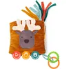 Image de Little Big Friends Cube d’activités en Tissu pour bébé | Cube sensoriel Montessori Tout Doux | Développement Moteur et cognitif | Forêt