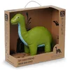 Image de Little Big Friends Amis Dinos | Jouet Dinosaure sensoriel pour bébé en Cuir végan | Textures variées, Couleurs Vives, grelot Doux | Facile à Nettoyer | Hector Le Brachiosaure