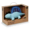 Image de Little Big Friends Amis Dinos | Jouet d’éveil sensoriel Dinosaure pour bébé | Cuir végan Doux avec grelot intégré | Facile à Nettoyer | Dimitri Le Dimétrodon
