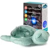 Image de Cloud b Veilleuse projecteur océan avec 2 bruits blancs et 2 sons apaisants | Réglages réglables et arrêt automatique | Capteur de cri | Tissu recyclé | Tortue tranquille   Vert (rechargeable)