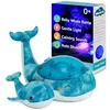 Image de Cloud b Tranquil Whale Bleue | Projecteur De Vagues Océaniques Rechargeable & Machine À Sons Pour Bébé | Lumières De Vagues Réalistes, Capteur De Pleurs & 4 Sons Apaisants | Aide Au Sommeil Écologique