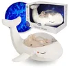 Image de Cloud b Tranquil Whale Blanc | Projecteur De Vagues Océaniques Rechargeable & Machine À Sons Pour Bébé | Lumières De Vagues Réalistes, Capteur De Pleurs & 4 Sons Apaisants | Aide Au Sommeil Écologique