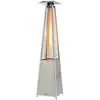 Image de Chauffage Mobile Parasol SOVELOR LOUXOR inox avec tubes quartz au gaz propane de 5 à 13 KW