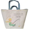 Image de KIUB Grand sac cabas Petit Prince pêchant des étoiles - fond large de 18CM - coton de très bonne qualité