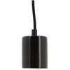 Image de Xanlite Suspension à douille en marbre noir culot E27