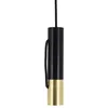 Image de Xanlite Lampe Fil Ampoule Prise Electrique-Suspension Tempo en métal Noir/Laiton-COSDETEMBL