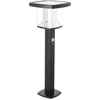 Image de Xanlite SO1811N Borne solaire-600 Lumens-IP44-Détecteur de Mouvement-3 Modes de Fonctionnement-Blanc Froid-Acier Inoxydable + Plastique-Noir