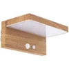 Image de Xanlite SO1911AW Xanlite-SO1911AW-Applique Murale solaire-IP44-600 Lumens-Détecteurs de mouvements-3 Modes de Fonctionnement-Finitions en Bois, Noir