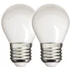Image de Xanlite - Lot De 2 Ampoules Filament LED P45 Opaques - 470 Lumens - Équivalence 40W - 4000K - Blanc Neutre - Culot E14 - Économie D'Énergie - Longue Durée