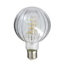 Image de Ampoule Filament LED déco verre ciselé G95, culot E27, 240 Lumens, conso. 3W (equivalence 25W), Blanc chaud