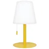 Image de Xanlite, Lampe à Poser POP Abat-Jour Métal Rechargeable USB, Température de Couleur Réglable, Résistante IP44, Nomade avec Autonomie Longue Durée, Moutarde