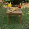 Image de Teck'Attitude Table Basse d'appoint carrée en Teck Massif Coffee 45 x 45 cm