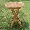 Image de Teck'Attitude Table Pliante Ronde en Teck Massif Bistrot ø 60 cm