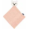 Image de Doudou plat 28cm coton bio Ours polaire Coq en Pâte® - Doudou Coton b