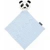 Image de Doudou plat 28cm coton bio Panda Coq en Pâte® - Doudou Coton bio