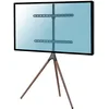 Image de KIMEX - Support écran TV sur Pied - Design chevalet scandinave - Pivotant - Coloris Noir/Noyer - pour écran 45-65 Pouces - Charge Maxi 32 kg - 030-4164