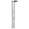 Image de Formidra - Douche Hybride Dada Straight 40L - DS-D463AX - Douche Extérieure avec Raccords Eau Chaude/Froide, Douchette Amovible et Pomme de Douche Anti-calcaire - Inox - 32.4x14x228cm