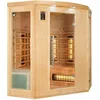 Image de France Sauna - SN-APOLLON-Q3C - Sauna Infrarouge Apollon - Bouton on/Off - Purification de la Cabine par Ioniseur - Chromothérapie 7 Couleurs - 3/4 Places