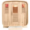 Image de HOLL S - Sauna Extérieur en Bois Traditionnel Gaïa Nova - Cabine en Cèdre Rouge - Technologie Vapeur - 3 à 6 Places - Accessoires Inclus comme Seau, Louche et Appuie-Tête - Épicéa du Canada