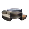 Image de NETSPA - SP-VIP140/MOB2 - NetSpa Vita - Spa Semi Rigide + Mobilier (5 éléments) - Spa Portable - Rond - 4 Places