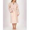 Image de Soft by Perle de Coton - Peignoir Femme en coton et velours ficelle M