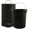 Image de Poubelle MSV - A pédale avec seau amovible - 3 L - Noir