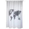 Image de MSV Rideau de Douche en Polyester 180 x 200 cm