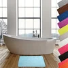 Image de MSV - Tapis de Bain Microfibre Pebble - Sécurité Renforcée - Base Antidérapante - Usage Salle de Bain - Public Cible : Enfants et Personnes Âgées - 40 x 60 cm - Couleur Bleu Clair