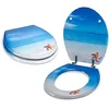 Image de MSV 141255 Abattant WC Paradis en MDF, Acier Inoxydable, Multicolore, 30 x 20 x 15 cm
