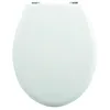 Image de MSV Abattant WC MDF Blanc - Charnières Zinc