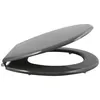 Image de Abattant WC MSV - MDF - Charnières inox - Anthracite