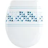 Image de MSV Abattant WC Blanc/Bleu, 45,5 x 37 x 5 cm, 29 unités