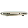 Image de MSV - Abattant WC MDF CLÉO - Charnières INOX - Shiny - Ø 370 x 450 mm - Couleur Beige - Élégance et Confort pour Salle de Bain - Installation et Nettoyage Faciles