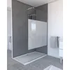 Image de Paroi de Douche 120x200cm - Verre Trempé Dépoli 8mm - Profilé Chrome - FREEDOM 2 FROSTED