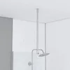 Image de AURLANE Barre de Fixation Plafond pour Douche a l'italienne - Barre DE Fixation Plafond 60cm RECOUPABLE