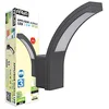 Image de Arum LIGHTING - Applique Murale LED Extérieure CADIX 15W, Puissante 1200 Lm (Eq. 100W), Étanche IP54, Blanc Naturel 4000K, Luminaire Design Noir Hauteur 25 cm