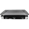 Image de PLANCHAELEC - Plancha Electrique LUX 830-3600W - Plaque De Cuisson - Inox - Finitions Carbon - 3 Thermostats Réglables - Made In France - L83 X P45 X H20 cm