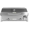 Image de PLANCHAELEC - Plancha Electrique ANTHEA E650-3000W - Couvercle + 2 Ustensiles - Inox - Thermostat Réglable - 12 Personnes - Made In France - L65 X P43 X H25 cm
