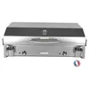 Image de PLANCHAELEC - Plancha Electrique ANTHEA E870-3600W - Couvercle + 2 Ustensiles - Inox - Thermostat Réglable - 16 Personnes - Made In France - L87 X P43 X H25 cm