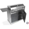 Image de PLANCHAELEC - Pack Complet Plancha Electrique ANTHEA E870-3600W - Chariot + Accessoires - Inox - Thermostat Réglable - 16 Personnes - Made In France - L87 X P43 X H25cm