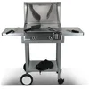 Image de PLANCHAELEC - Pack Plancha Electrique LUX 600-2400W - Chariot Monceau + Accessoires - Inox - 2 Thermostats Réglables - Made In France - L60 X P45 X H20 cm